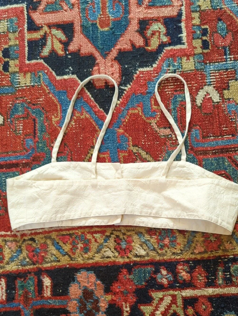 Rudy Jude Cream Button-Front Cropped Tank